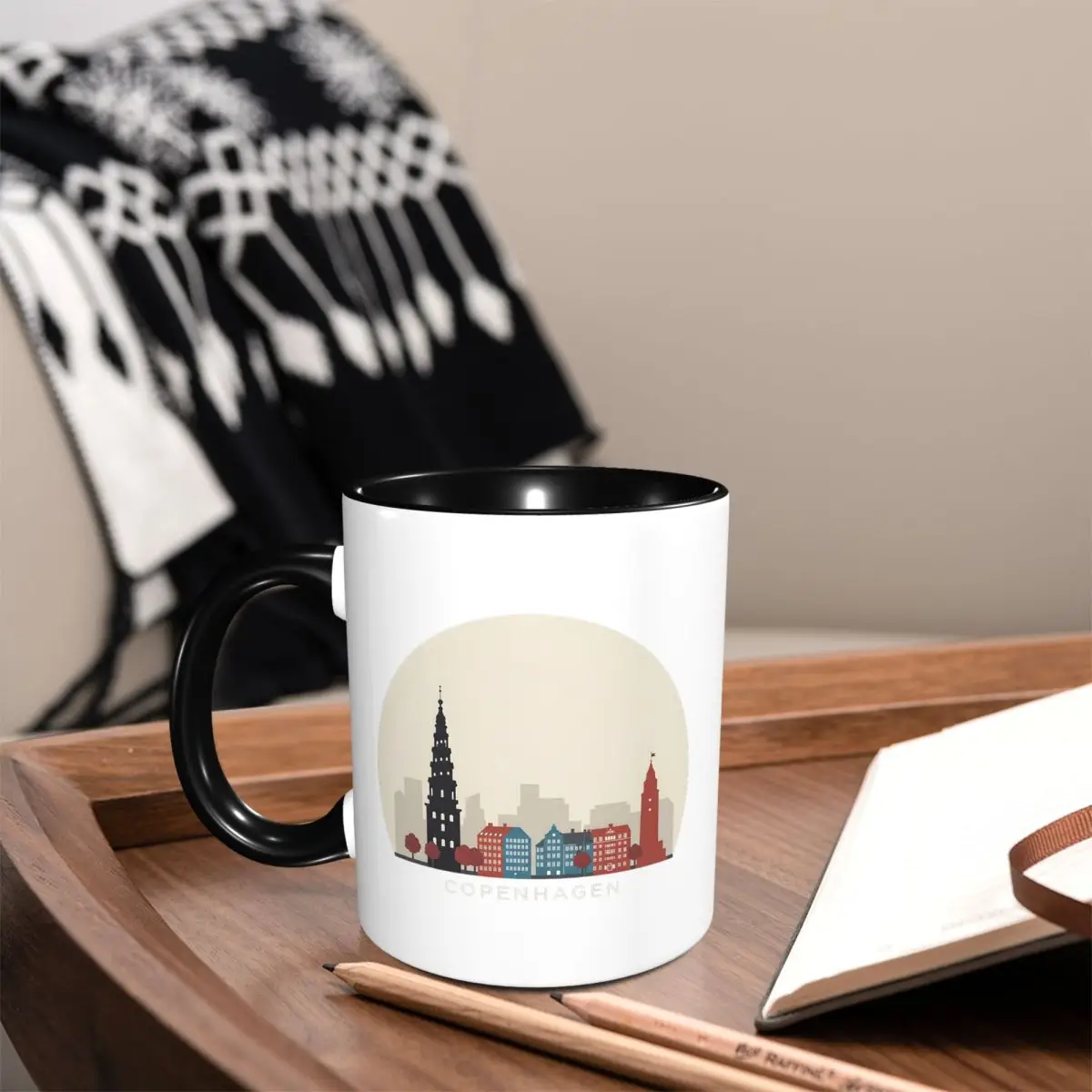 Copenhagen Travel Icon Mug Fun - Coffee Tea Icon recension och pris