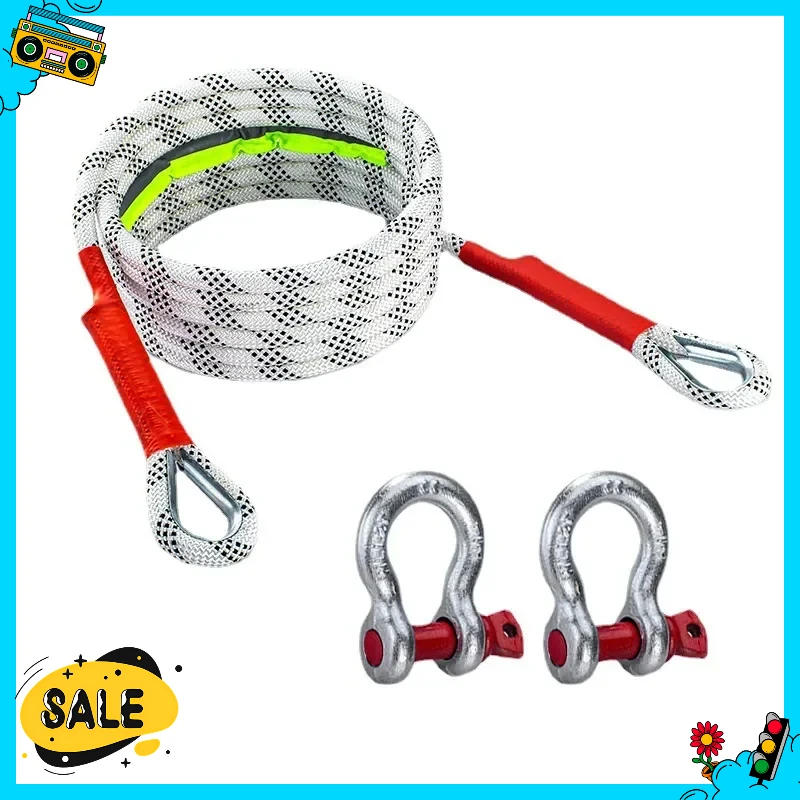 ترقية طن سيارة سحب حبل الثقيلة مقاومة للاهتراء موثوقة الإنقاذ حزام ل على الطرق الوعرة مركبة شاحنة أداة الجر في حالات الطوارئ