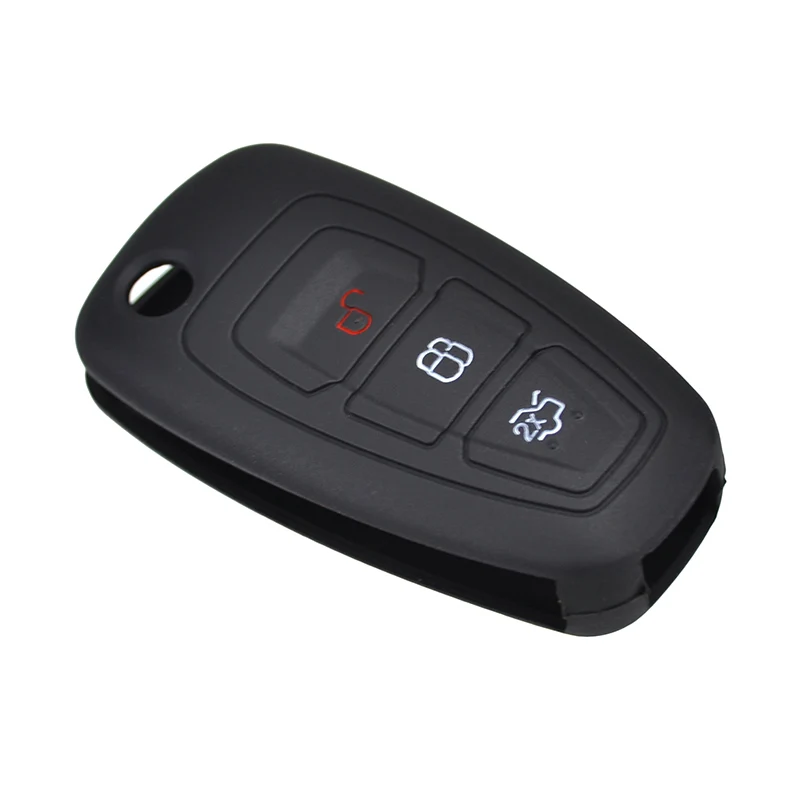 3 Button Silicone Car Remote Key Fob Shell Cover Case For Ford Ranger C-Max S-Max Focus Galaxy Mondeo Transit Tourneo Custom