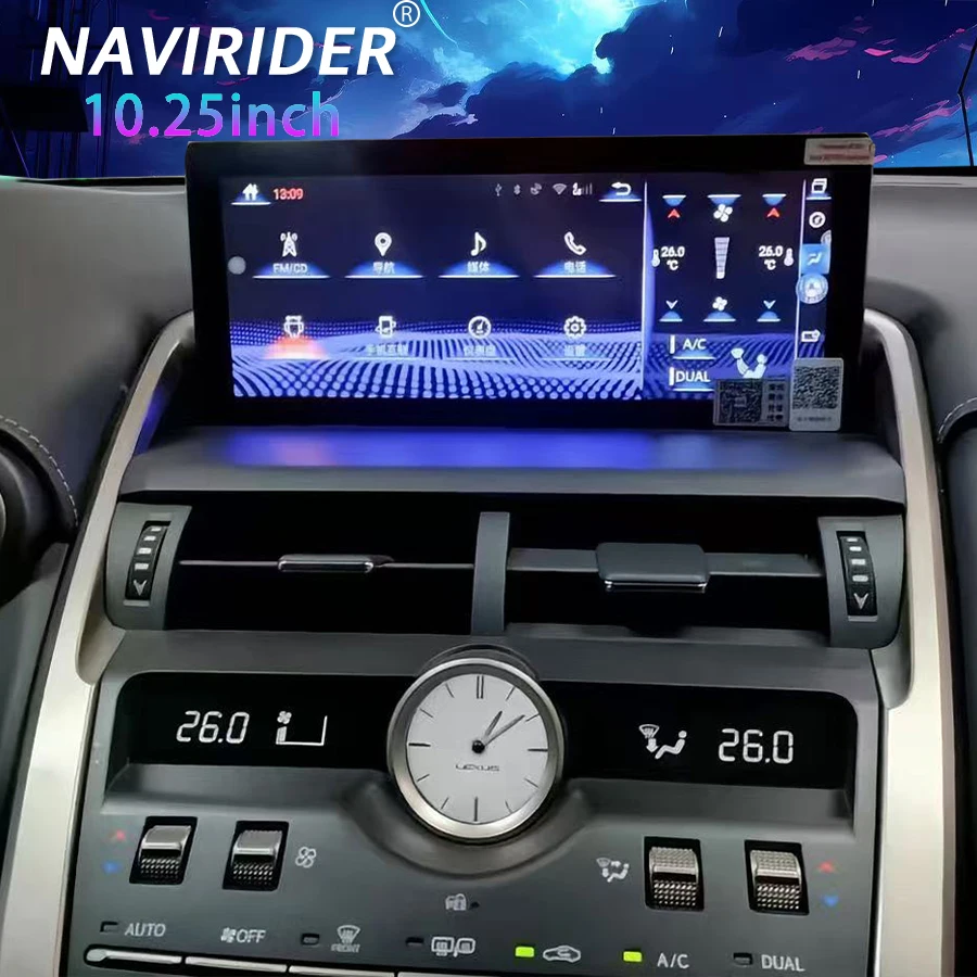 

AHD Multimedia Video Player Stereo For Lexus NX NX200 NX200T 300h 2014-2016 Android 14 Car Radio 10.25inch CarPlay BT DSP Navi