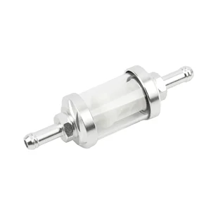 Motorcycle Oil Filter for Dirt Pit Bike, CNC Aluminum Glass League, Gas, Fuel, Gasoline, 125 cc, 140 cc, 150 cc, 160cc, CRF70, 90, 110, TTR100, 110, 8 millimeters 10 Main Sales Fuel Filter - №4