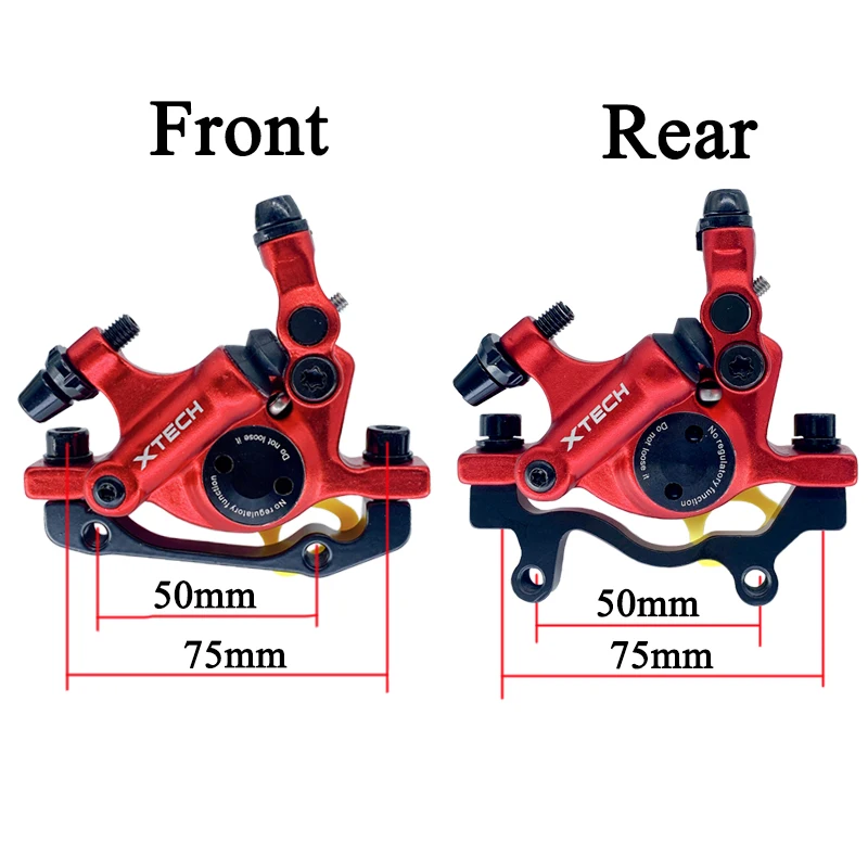 ZOOM XTECH HB100 MTB Bike Hydralic Disc Brake Calipers for Electric Scooter Bicycle Front Rear Caliper for Road Bike Disc Brake