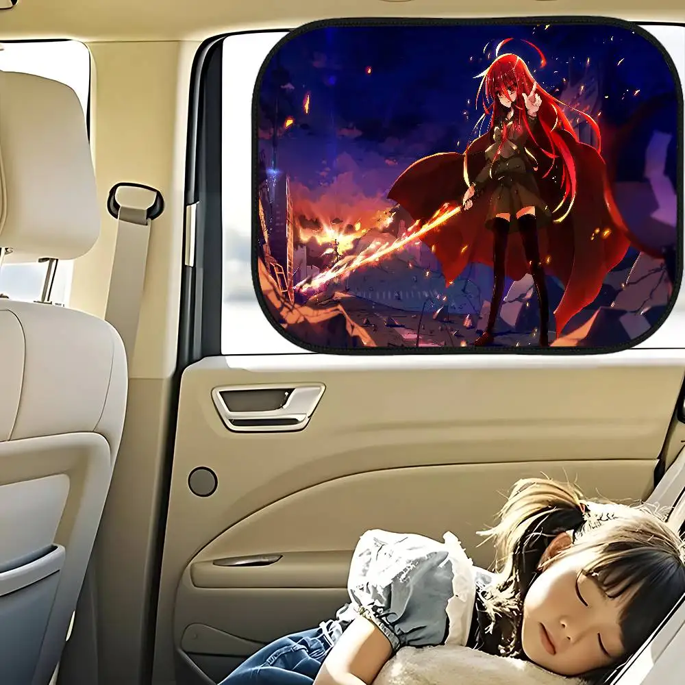 S-Shakugan No S-Shana 1-Pack نافذة السيارة الجانبية ظلة العزل الحراري امتصاص ثابت سيارة حاجز الشمس سائق الظل الداخلي