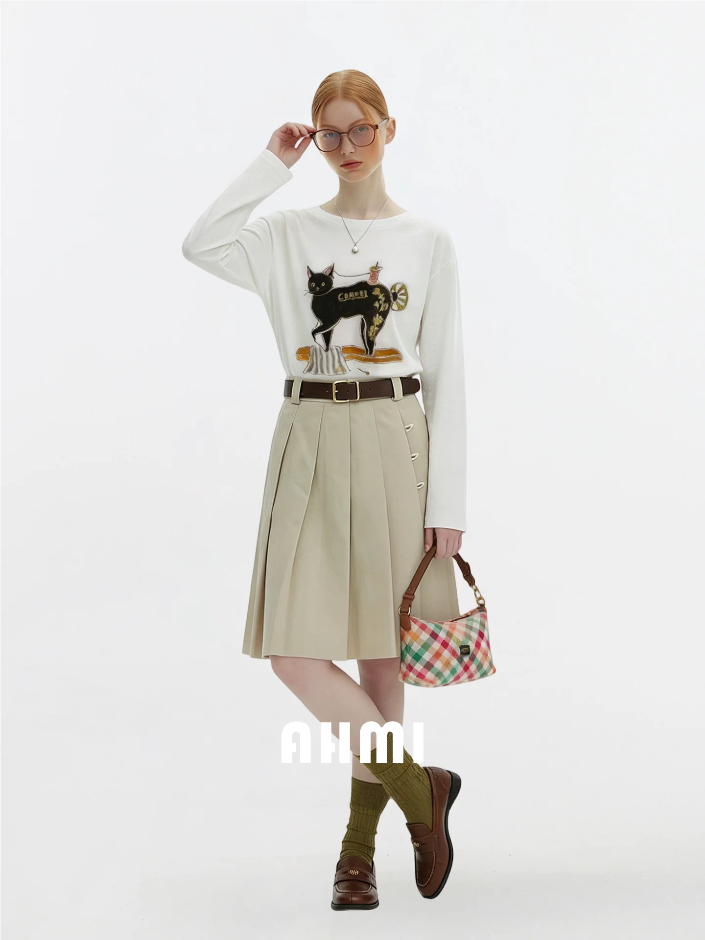 

Женская юбка миди цвета хаки с высокой талией, асимметричными складками, универсальная, средней длины, на весну-лето, повседневная, облегающая