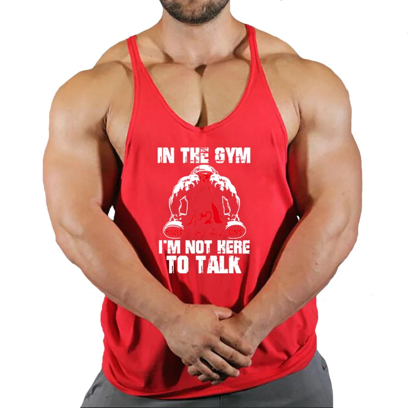 Stringer Gym Top Men Men\'s Singlets Top for Fitness Vests Gym Shirt Man Sleeveless Sweatshirt T-shirts Suspenders Man Clothing