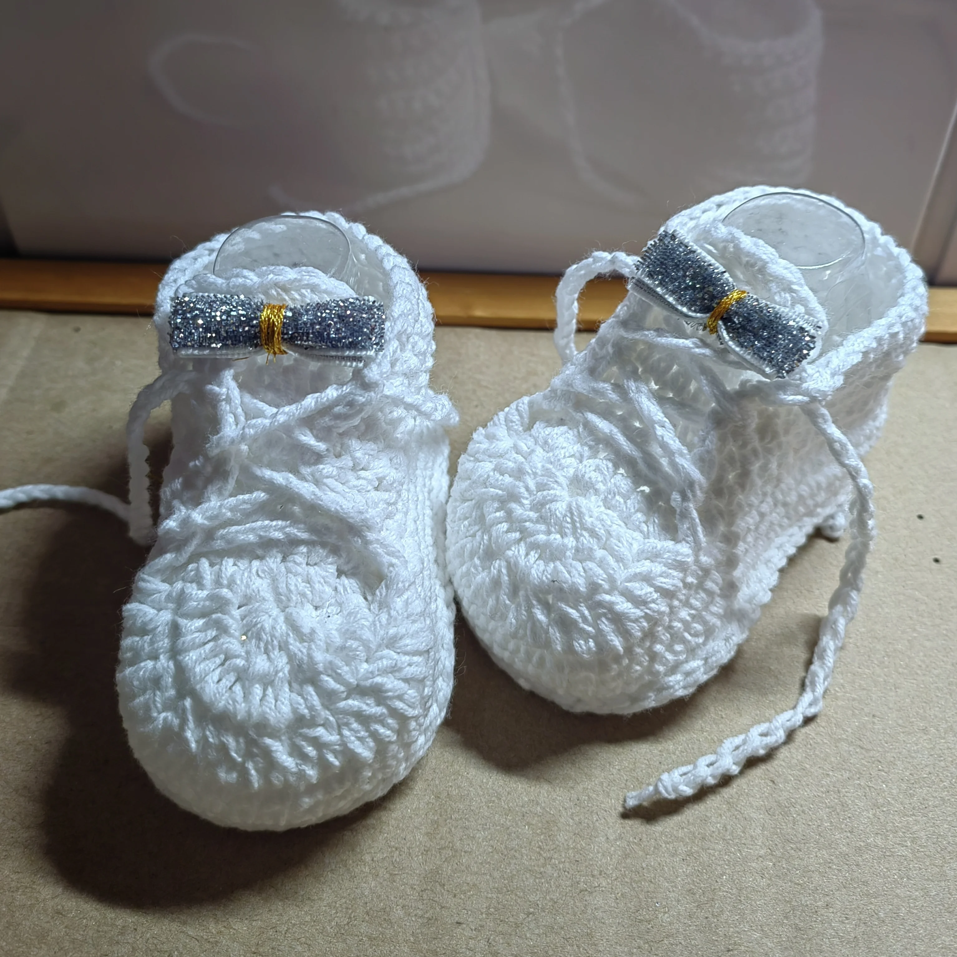 Newborn Wool Knitted Baby Shoes Cartoon Animal Pattern Baby Girls Baby Boys Warm Shoes Infant Shoes New Born Shoes