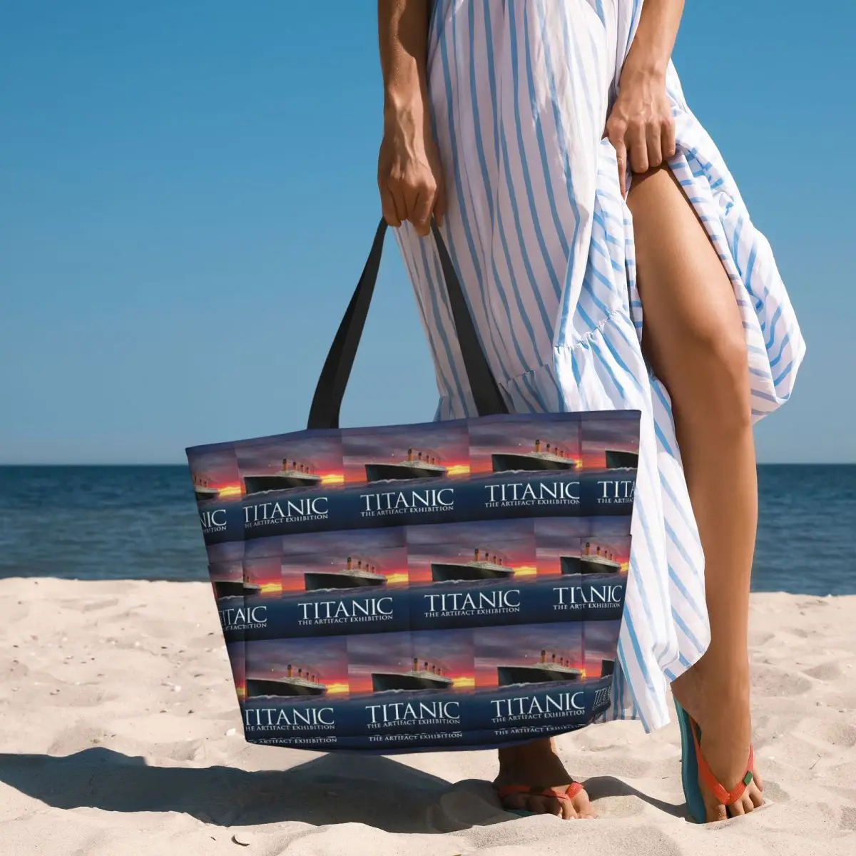 Titanic Romantic Movie Beach Tote Bag Sport Gym Yoga Duffle Large Tote Bag Women Travel Bag Fitness bag