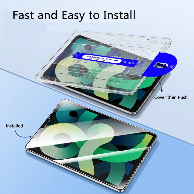 애플 아이패드 프로 11 12.9 10.2 9.7인치 5 6 7 8 9 10 에어 1 2 3 4 미니용 강화유리 액정 보호필름 (먼지 방지 진공 포장)