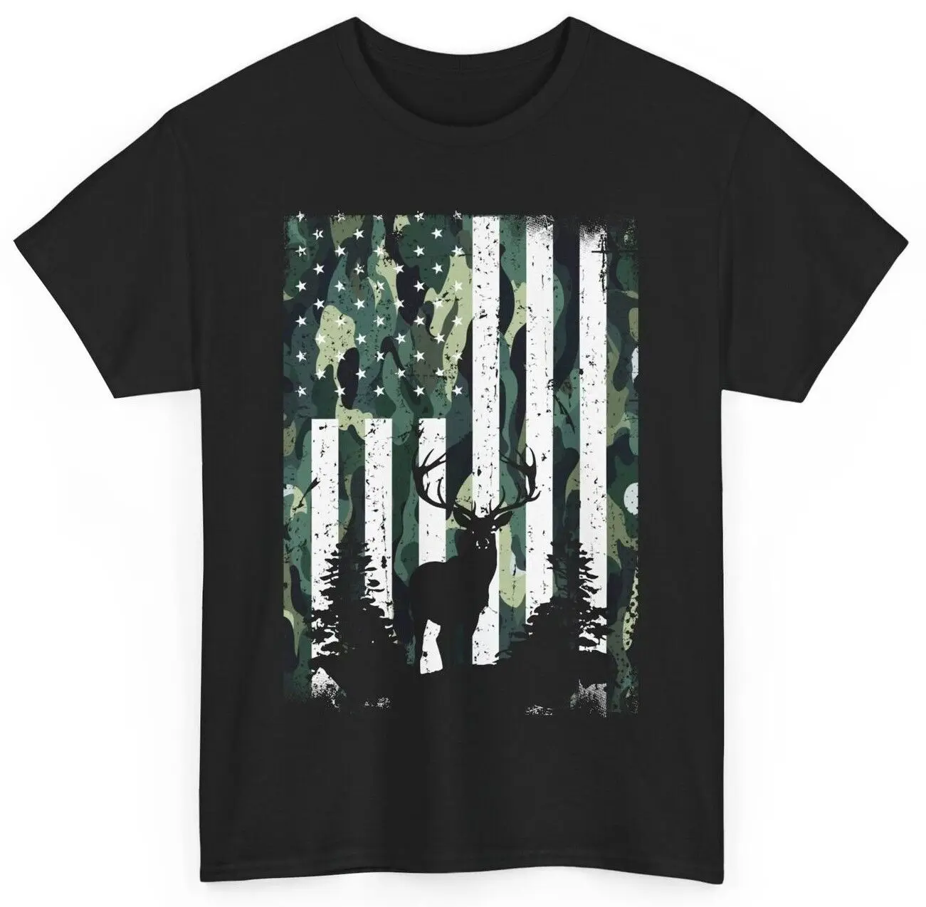 Deer Hunting American Flag Shirt, Hunting Season Shirt, Hunters T-shirt