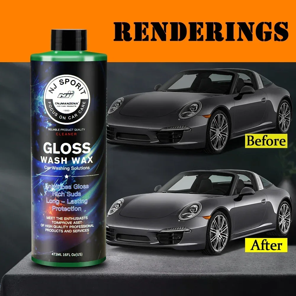 Carwash Shampoo Gloss Wax Multifunctioneel Wasmiddel Reinigingsgereedschap Automatische Zeepschuim Ruitensproeier Accessoires 1:1000