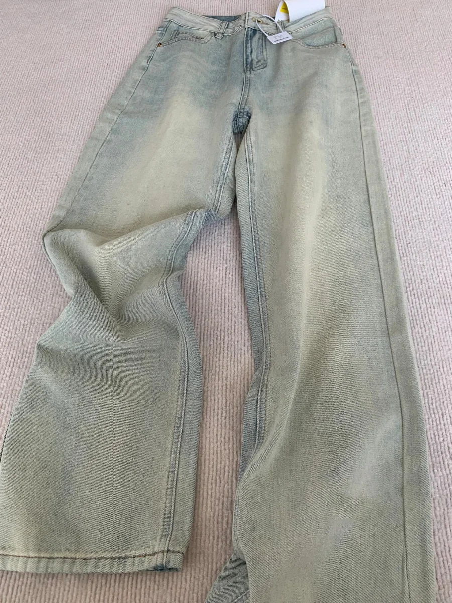 

Light Wa Men's Jeans Straight Leg Loose Fit American Retro Spring Autumn New Sle High Street Trendy Brand Casual Jeans
