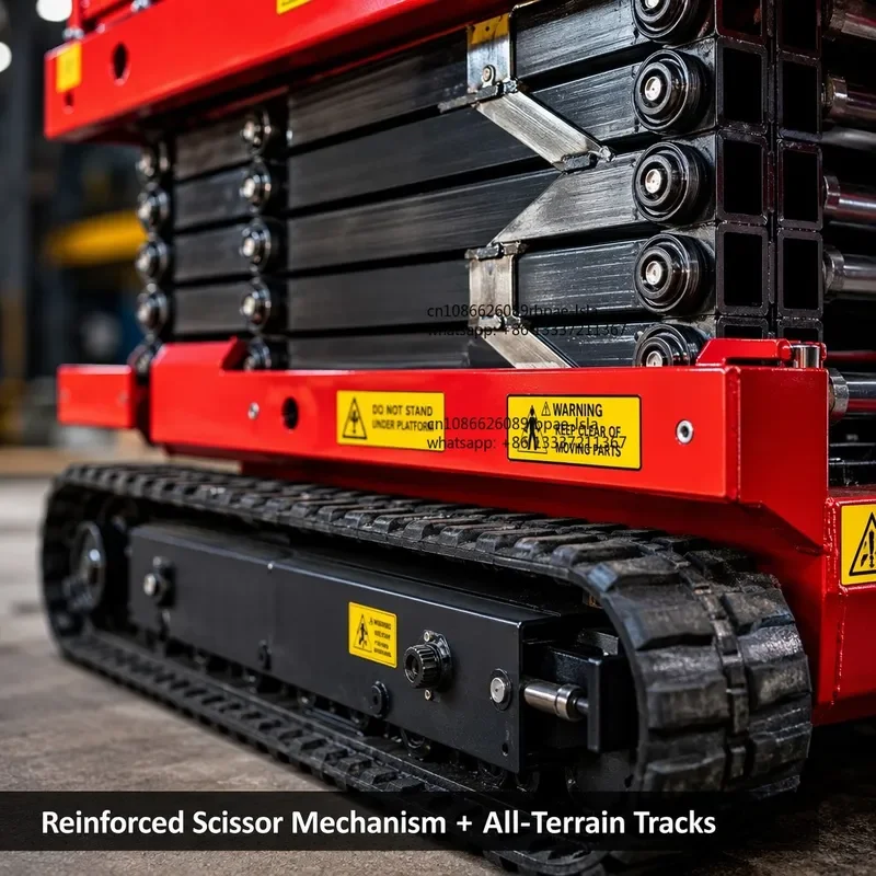 Tracked Scissor Lift Hydraulic Crawler Aerial Work Platform Mobile Elevated Maintenance B2B Wholesale Supply