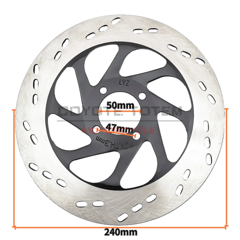 Diameter 240mm motorcycle front brake disc rotor for Suzuki Haoke EN125 EN150