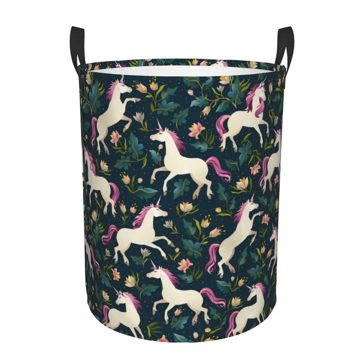 Fairy Forest Unicorn Laundry Basket Foldable Large Capacity Clothing Storage Bin Baby Hamper