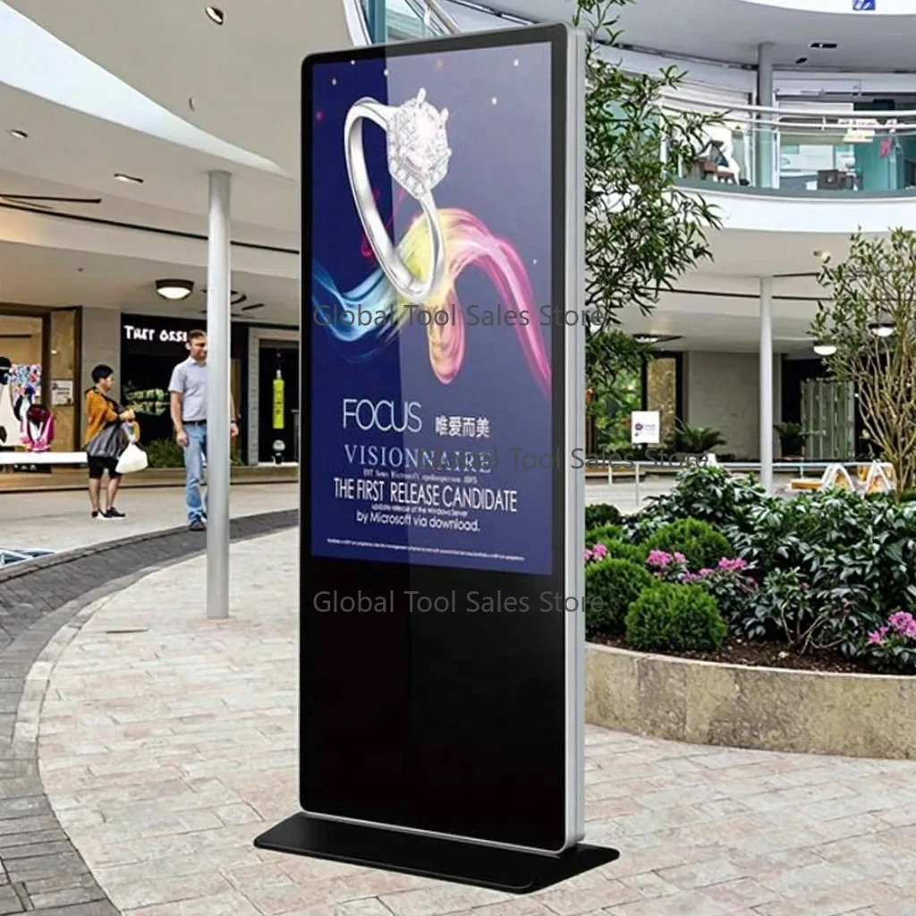 55 Inch LCD Digital Signage Display SD Card Advertising Player For Media Use Shopping Malls Subways Indoor Floor Standing