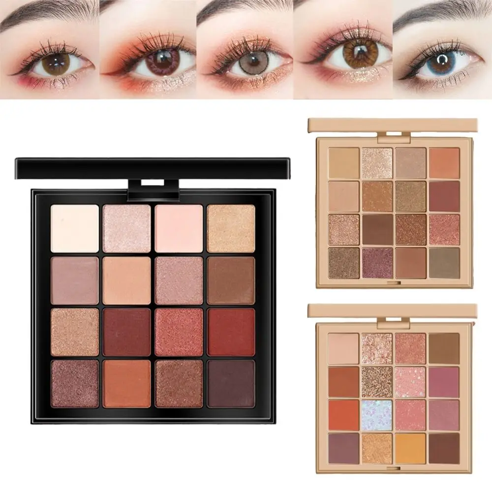 

Portable Long-Lasting Shiny Eyeshadow Waterproof Beauty Makeup Kit Eye Shadow Palette Colorful Eyeshadow Powder Gifts