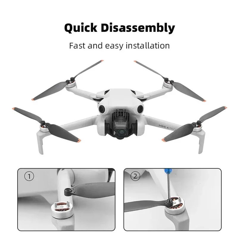 Remplacement de lame d'hélice pour accessoire de Drone DJI Mini 4 Pro, ventilateurs à ailes légers, 8 pièces