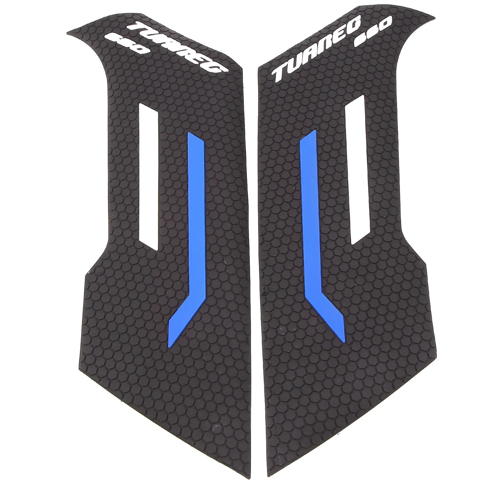 Motorcycle Anti Slip Tank Pad Sticker Gas Knee Grip Traction Side Pad for Aprilia TUAREG 660 TUAREG660 2022 -(Blue)