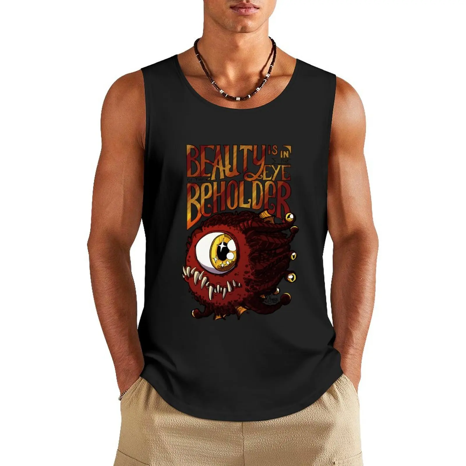 

Beauty is in the Eye of the Beholder Tank Top quick-drying t-shirt Men's cotton t-shirt Men's clothing Clothing