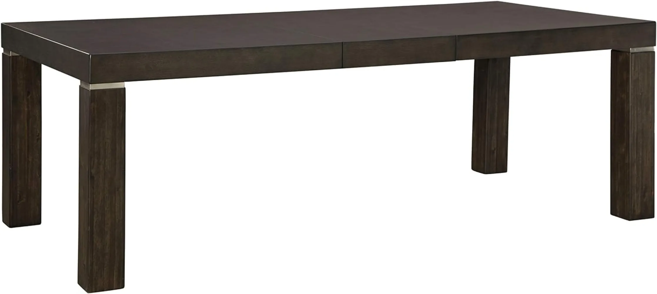 

Hyndell Contemporary Dining Extension Table, Seats up to 8, Dark Brown