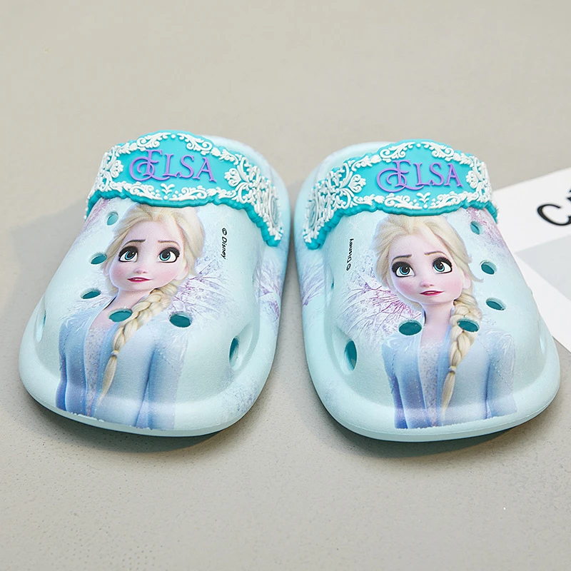 Disney Princess Sofia Elsa Summer Children\'s Slipper Kids Sandals Girls Fashion Garden Shoes Waterproof Slippers Hole Shoes