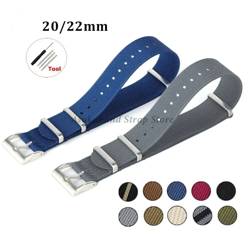 Ремешок для часов 20 мм 22 мм, аксессуары, новый ребристый нейлоновый ремешок для часов, нейлоновый ремешок для часов Omega для Rolex, ремешок для часов, мужские и женские браслеты