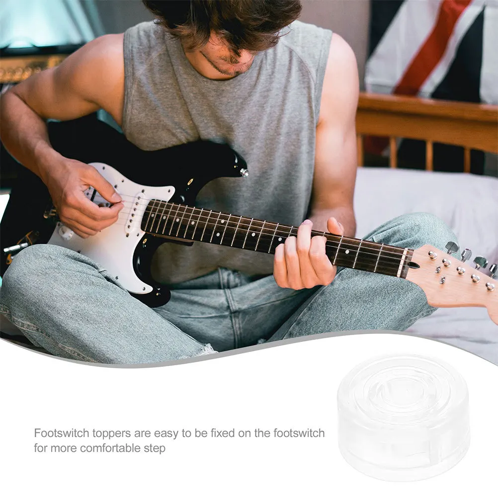 10 قطعة ملحقات تأثير الجيتار دواسة Footswitch القبعات العالية العالمية تناسب إصلاح وصيانة الغيتار الكهربائي