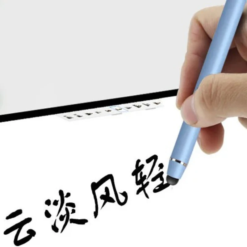 Universal Pen Double Silicon Head Touch Capacitive Electrostatic Screen Stylus Pens Screen Drawing Pen for Smartphone Tablet PC
