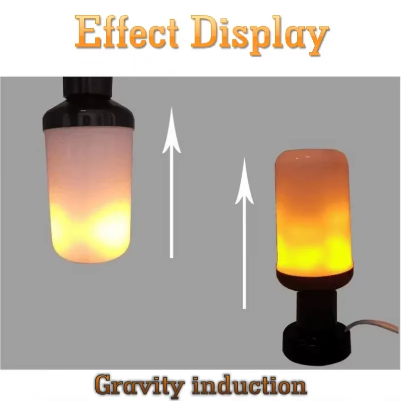 B22 E27 LED لهب تأثير المصباح الكهربائي 4 طرق الخفقان محاكاة النار للحزب KTV مهرجان حديقة ديكور المنزل الإضاءة في الهواء الطلق #5