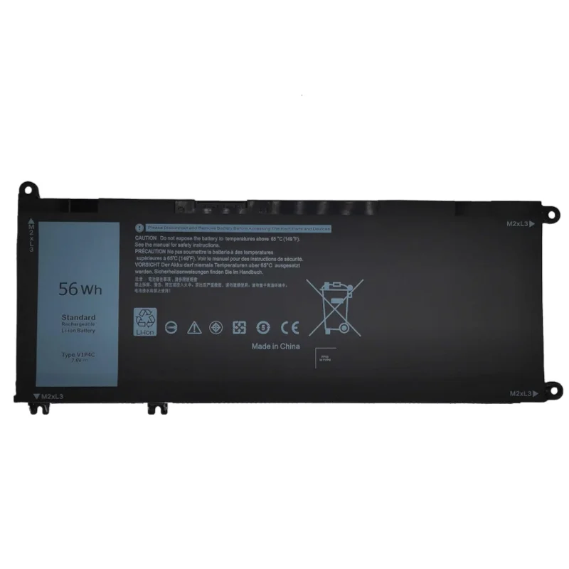 7.6V 56Wh New V1P4C Laptop Battery For DELL Chromebook 13 3380 Inspiron 7486 Chromebook 14 2-in-1 Series Notebook FMXMT
