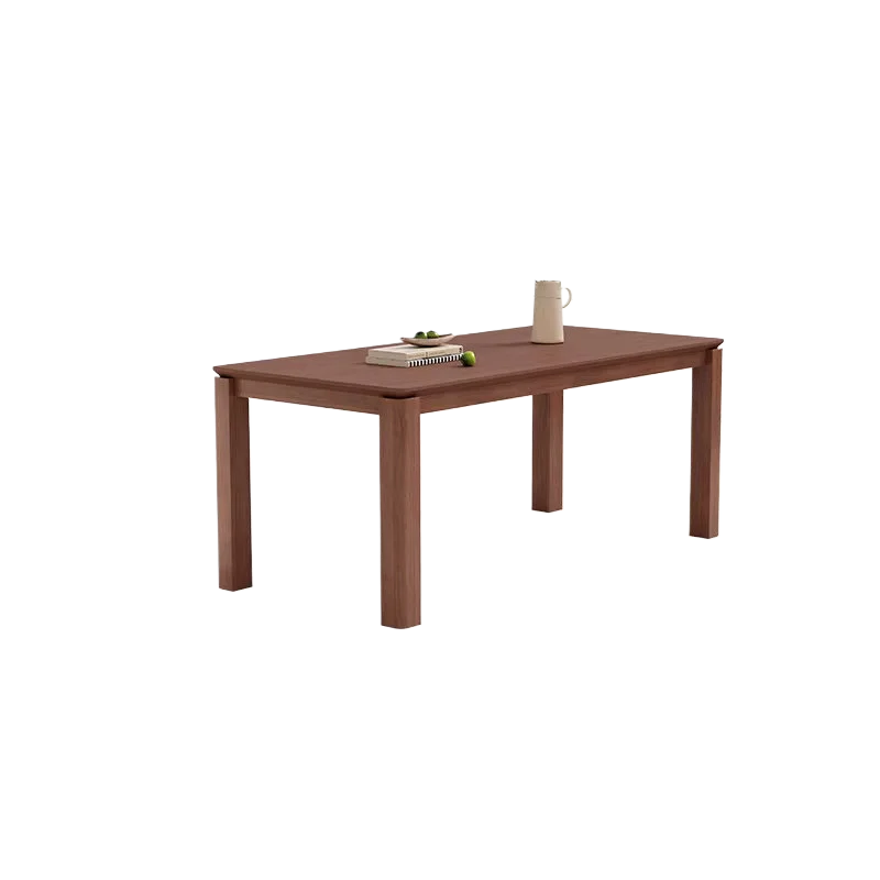 CXX antique solid wood dining table, rectangular, modern simple log large board table for home use