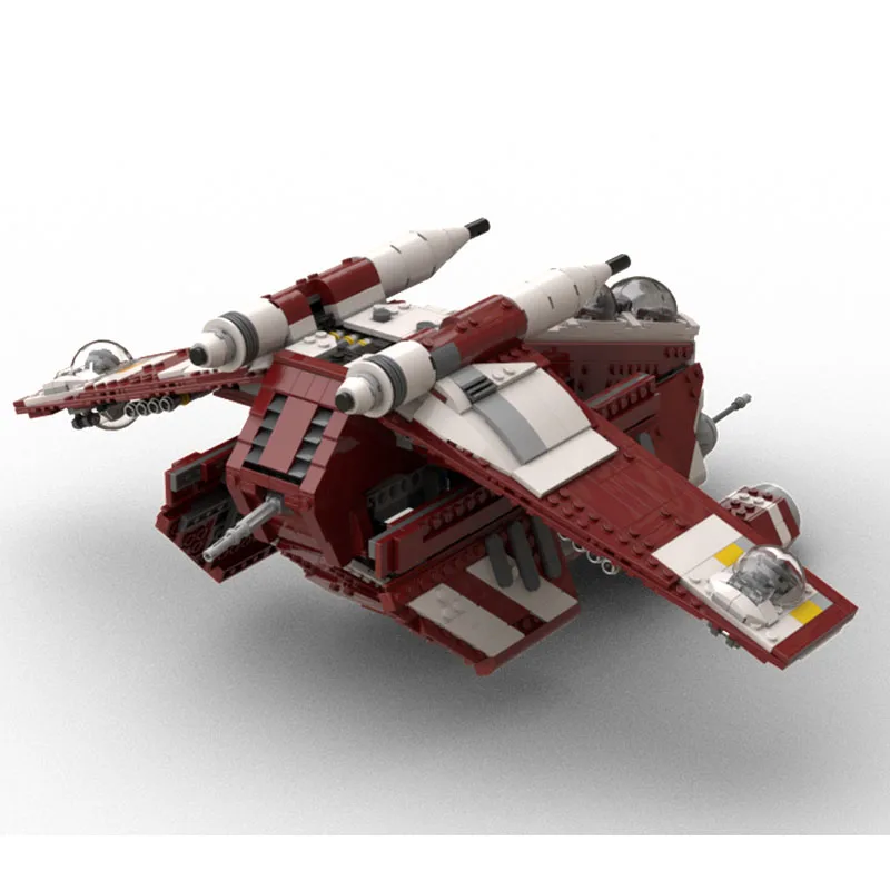 MOC-239616 جمهورية حربية بنة هدية الكريسماس الطوب الإبداعي حرب الفضاء مقاتلة الفضاء 1782 قطعة