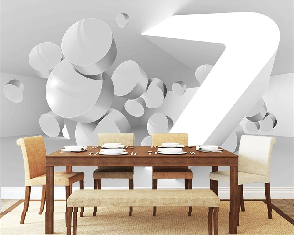 Customized wallpaper home decoration mural modern fashion 3D simple space Living room sofa TV background wall bedroom restaurant