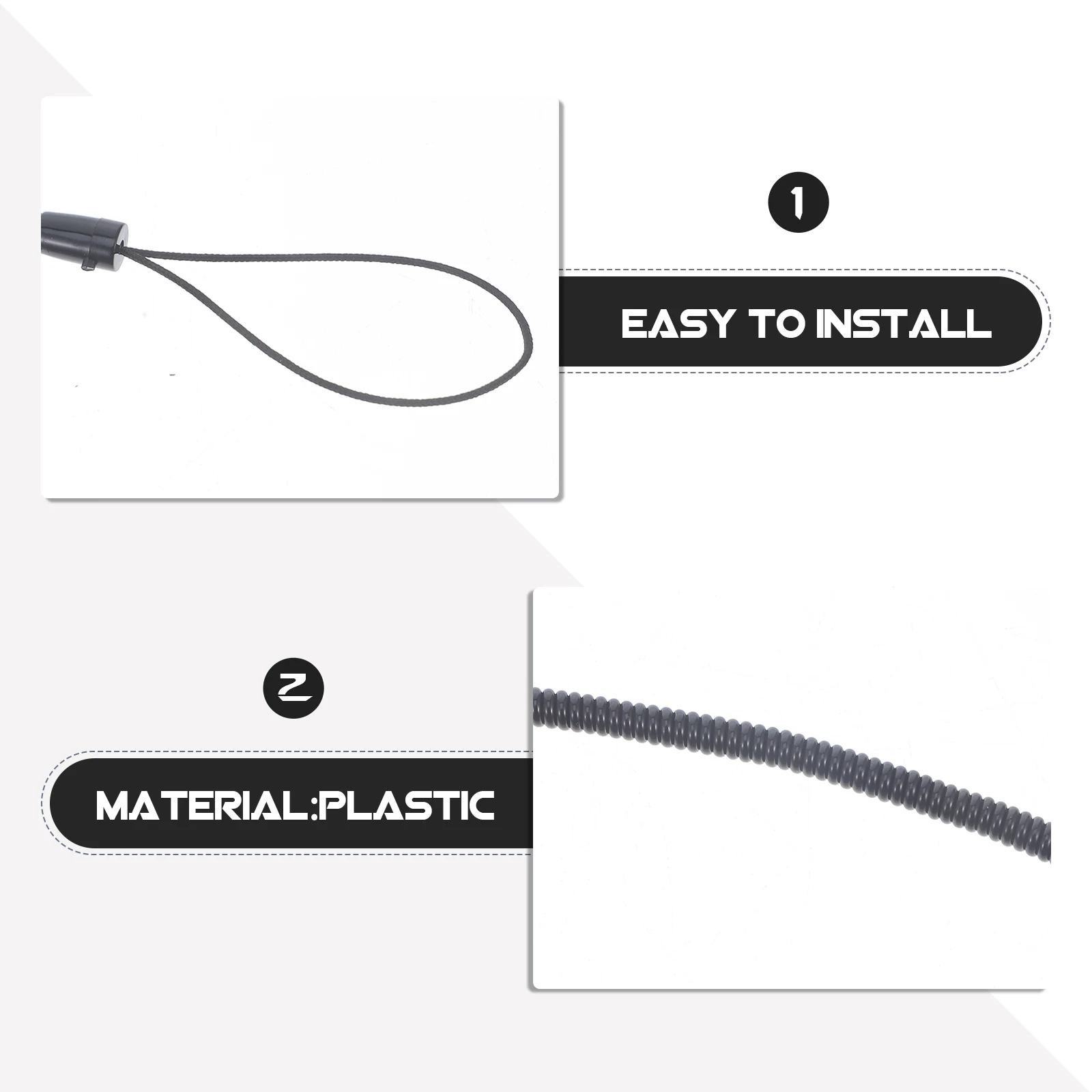 

8 Pcs Anti-lost Rope for Stylus Coiled Lanyard Pen Tethers Elastic Retractable Spring on Phone Pens