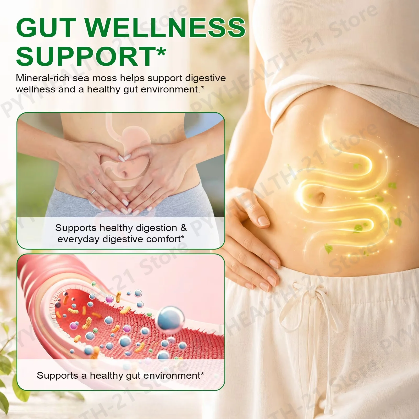 Sea Moss Gel Mango Pineapple Promotes Digestive Balance Immune Health Energy Vitality Wildcrafted Extract 454g Vegan Non GMO