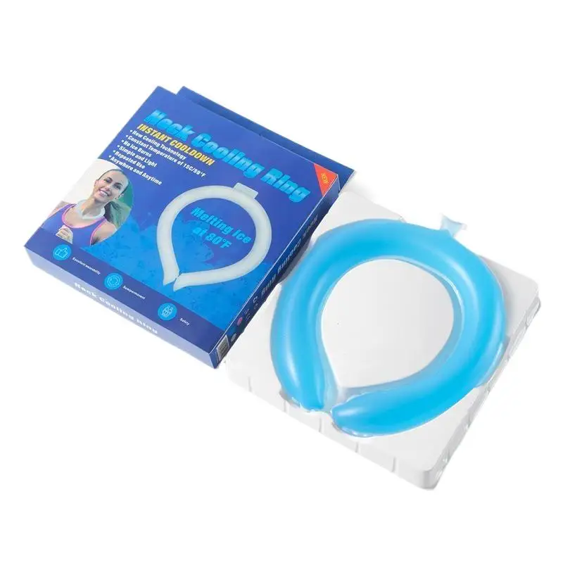 AliExpress UK Marbit Outdoor Summer Neck Cooling Tube Wraps Ice Ring Neck Cooler Reusable Cooling Tool For Camping Hiking Cycling Running Fishing