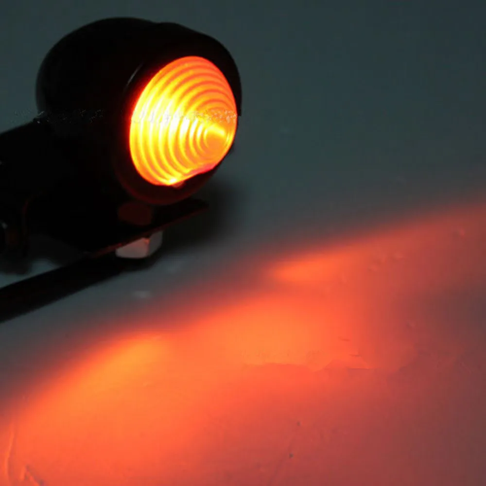 Universal Motorcycle Rear Taillight Brake Stop Light Lamp W/ License Plate Mount Cafe Racer Old School Bobber Touring