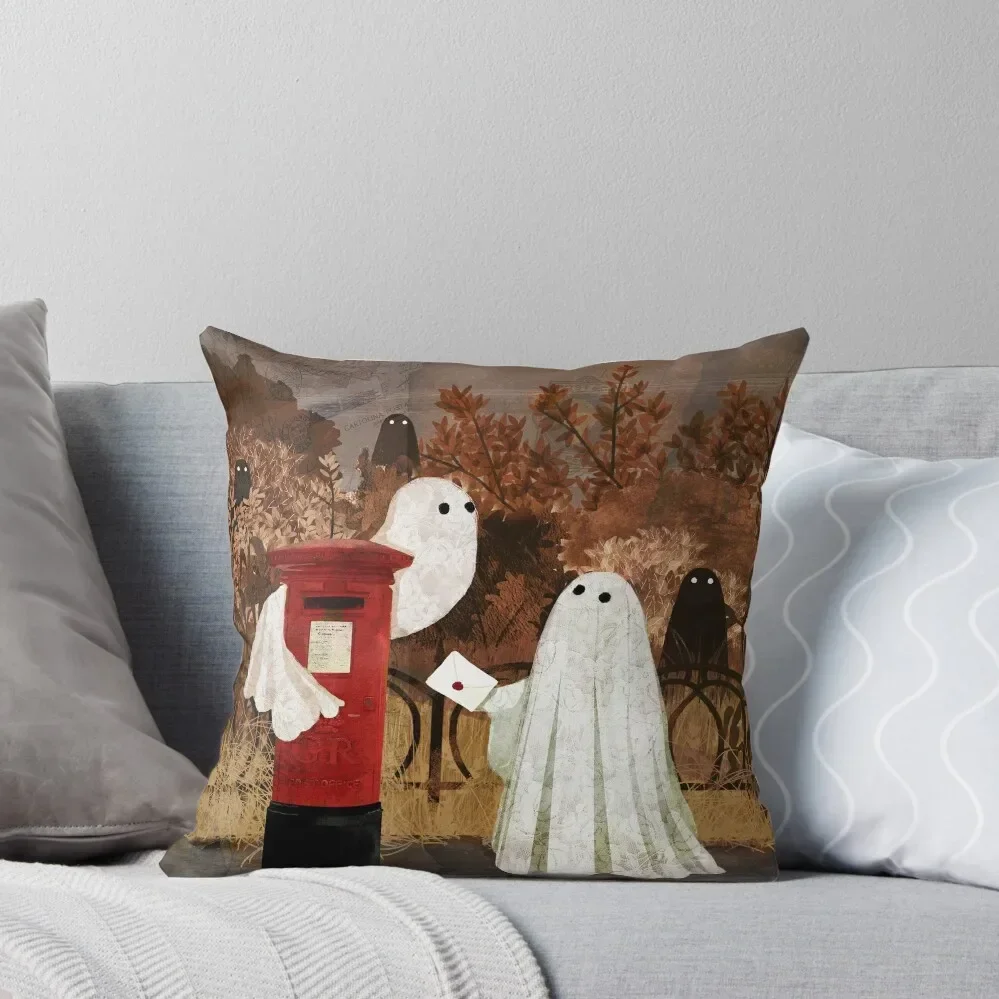 

Ghost Post Throw Pillow Christmas Pillow Covers Cushions Cover Pillow