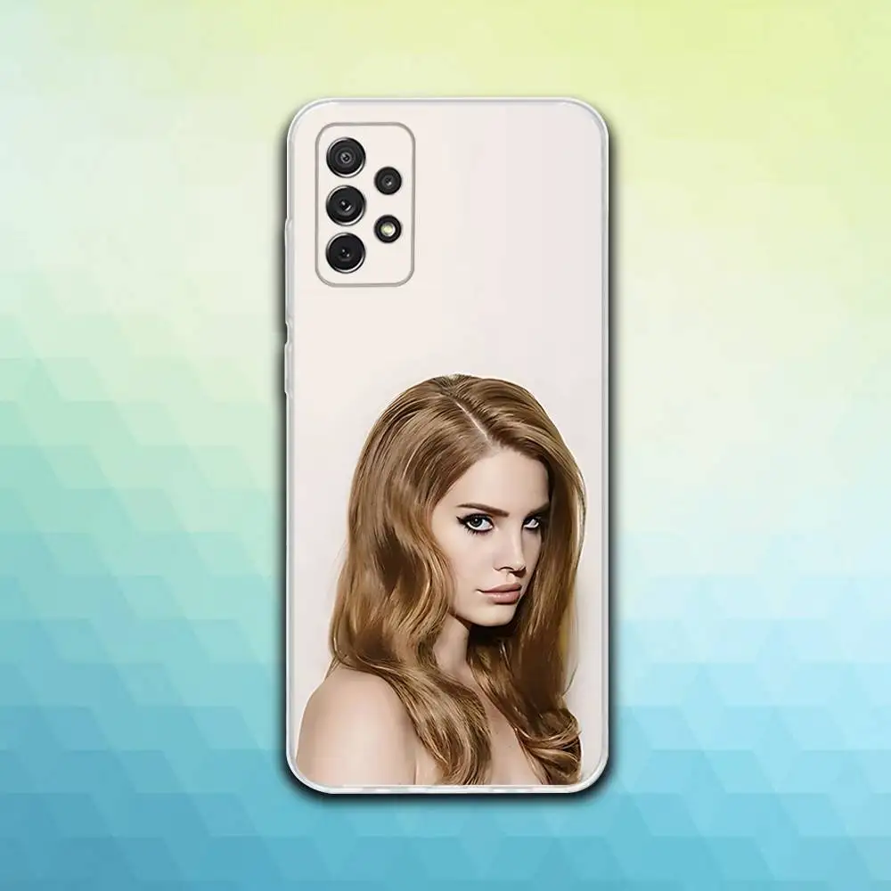 L-Lana Singer Del Rey 電話ケース Samsung S30、23、21、22、20、FE lite、S10、9、8、7 PIus Note20ultra ソフト透明