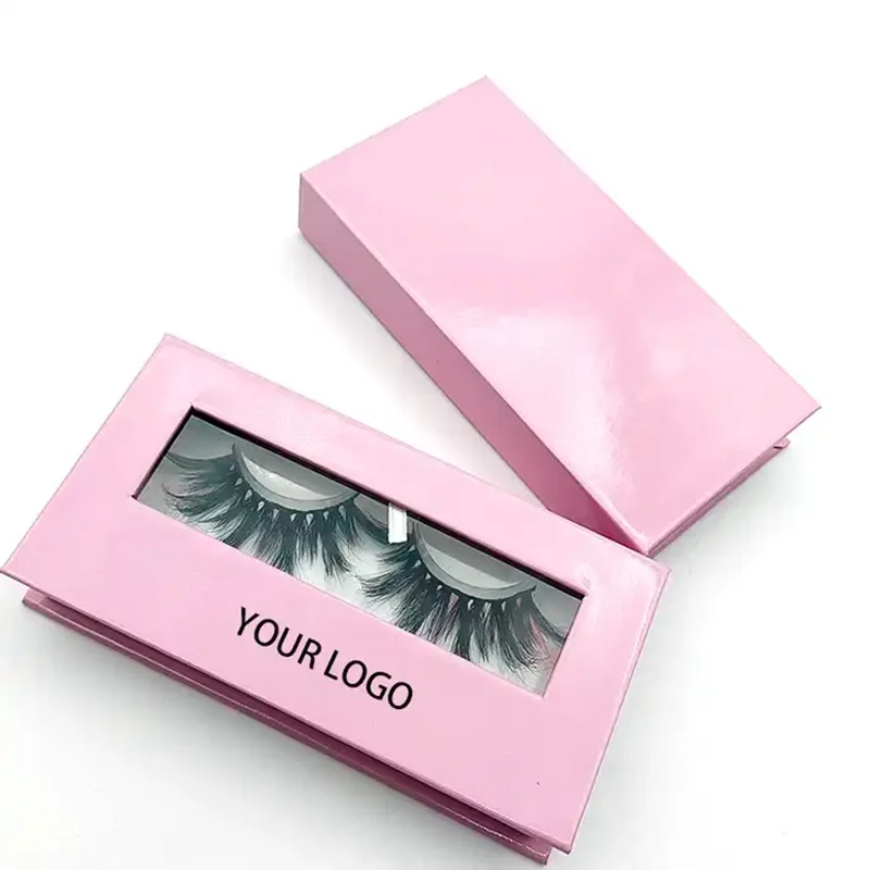 Factory Price Eyelashes Baby Pink Box Package Private Label Makeup Tools Wholesale Items Custom Boxes With Logo Lash Packaging