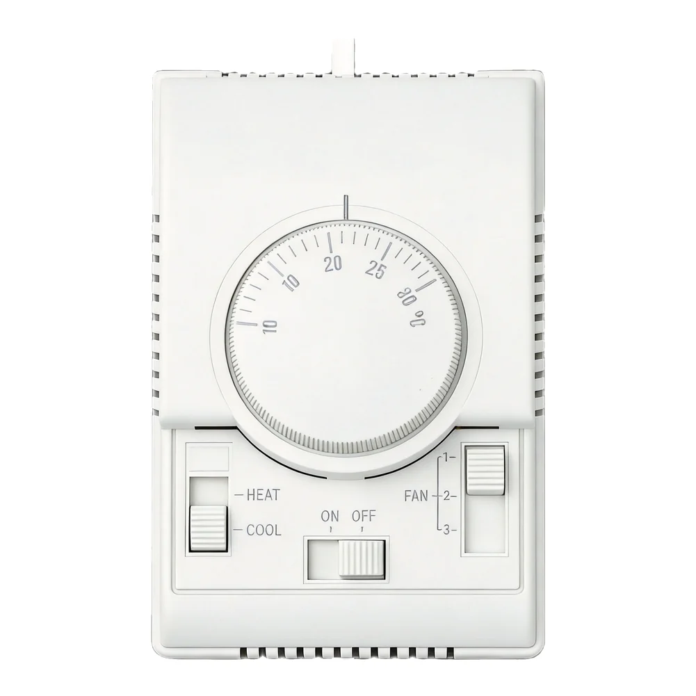 Rotary Mechanical Thermostat Designed for Central Air Conditioning Fan Units and Related Temperature Control Tasks