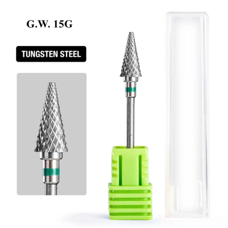 1PC Tungsten Steel Grinding Head in shaped inverted cone Quick Removal Pre-processor Dead Skin Removal Engraving Drill Bit Manic