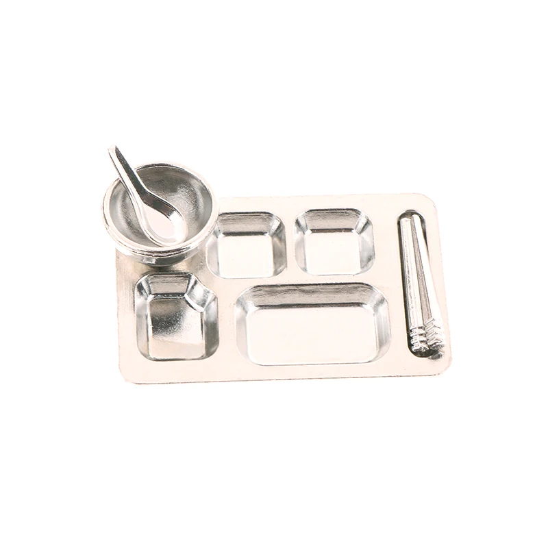 1/12 ドールハウスディナープレートボウルスプーン箸ドールハウスミニキッチン食器アクセサリードールハウス装飾