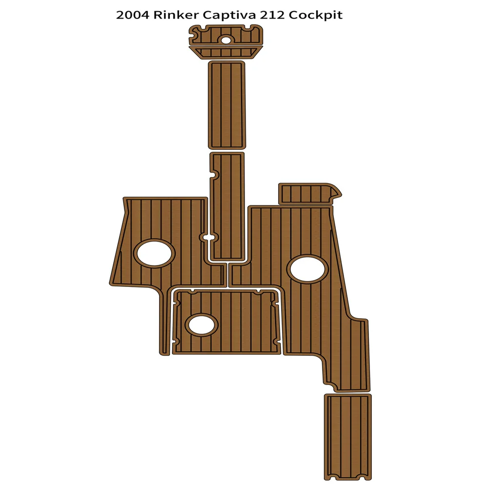 

Quality 2004 Rinker Captiva 212 Cockpit Boat EVA Faux Foam Teak Deck Floor Pad Flooring