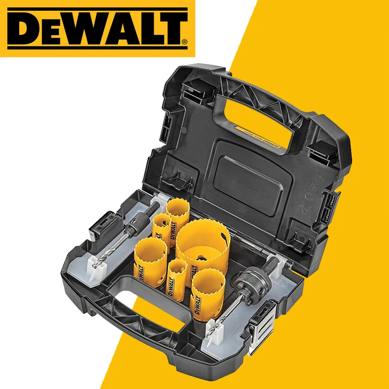 DEWALT D180001 Plumbers Hole Saw 9 Set Double Gear Cutting Durable Metal Hole Saw Power Tool Accessories