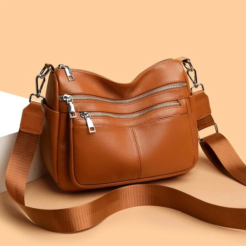 

Women's Handbag Made Of Stream-Printed Leather Boasting Paris Commuter Vintage Spacious Daily Look​