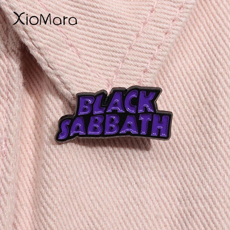 Rock Band Heavy Metal Music Enamel Pin Black Sabbath Black Lives Matter Metal Brooch Lapel Badge Jewelry Gifts For Fans Friends