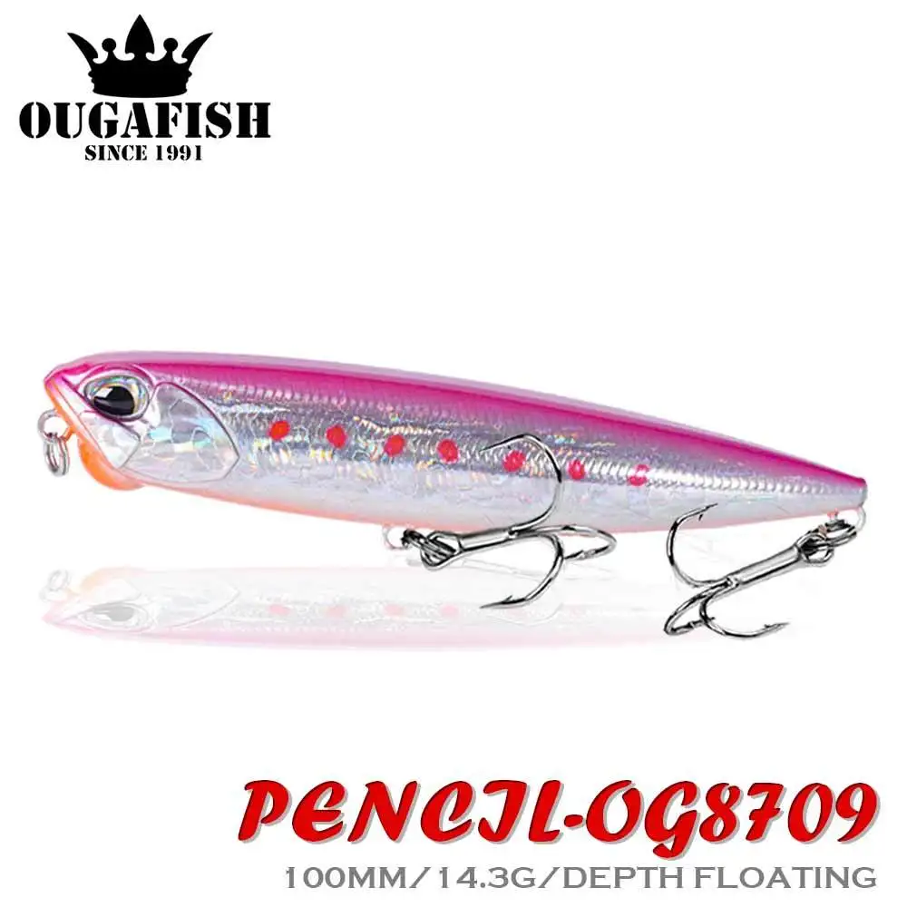 

Fishing Accessories Pencil 100mm 14.3g Floating Walk Dog Action Wobblers Accesorios De Pesca Black Minnow Isca Artificial Tackle