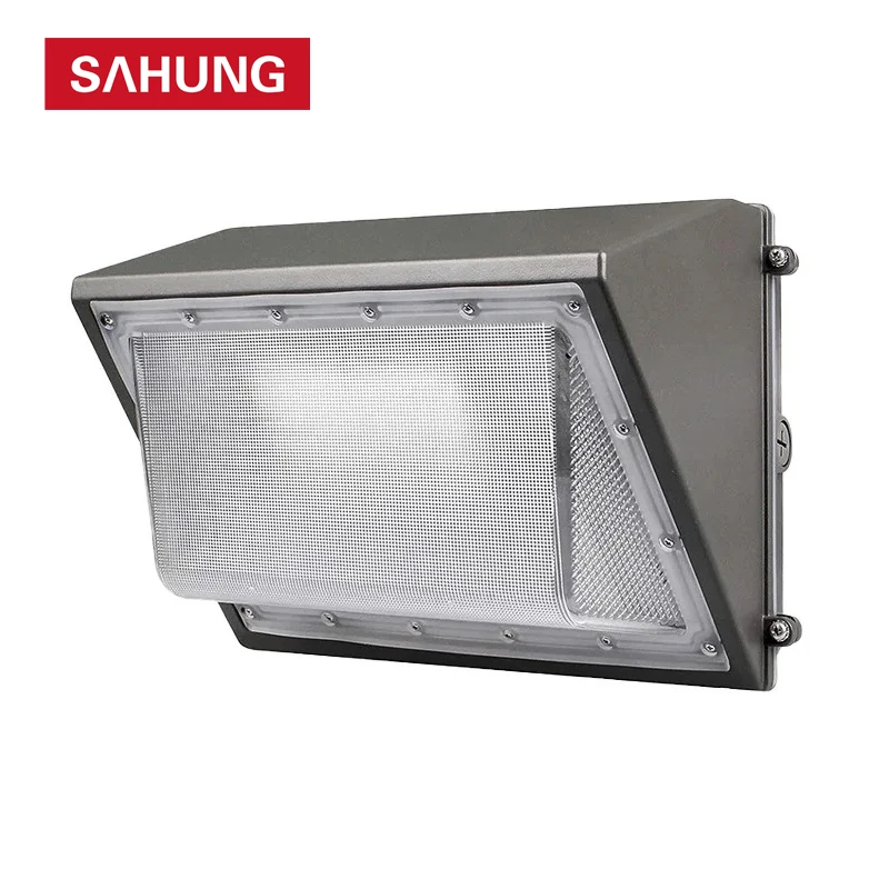 Large Housing 30W 40W 50W 60W 70W 80W 90W 100W 120W AC100-277V Led Wall Pack Flood Light  IP65 Waterproof Outdoor Wall Light