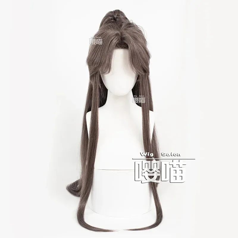 كاندي 2025 لعبة الحب والمساحة العميقة الطراز القديم يي يو شعر مستعار تأثيري طويل رمادي مقاومة للحرارة الشعر الاصطناعية حفلة الهالوين ث #5